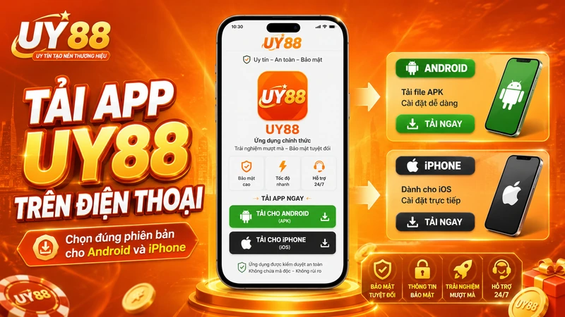 Trang tải app UY88 dành cho Android và iPhone